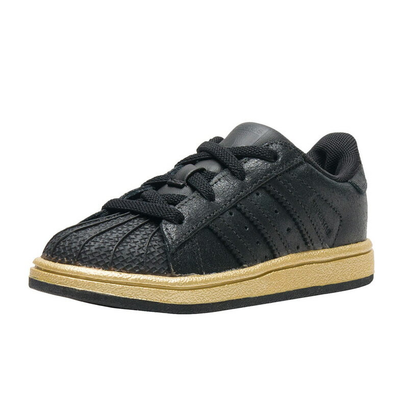 【日本未入荷!!ベビー＆キッズモデル】 adidas (アディダス) SUPERSTAR I (スーパースター I) ベビー＆キッズ キッズスニーカー 幼児 スニーカー CBLACK/CBLACK/GOLDMT (ブラック) BB8128 dpd-2