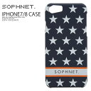 【日本未入荷! 大人気!】 SOPHNET.(ソフネット) SOPHNET. STAR PRINT IPHONE CASE(スター プリント iPhone ケース) iPhone7 アイフォンケース NAVY & ORANGE(ネイビー オレンジ) SOPH-178132-NY70