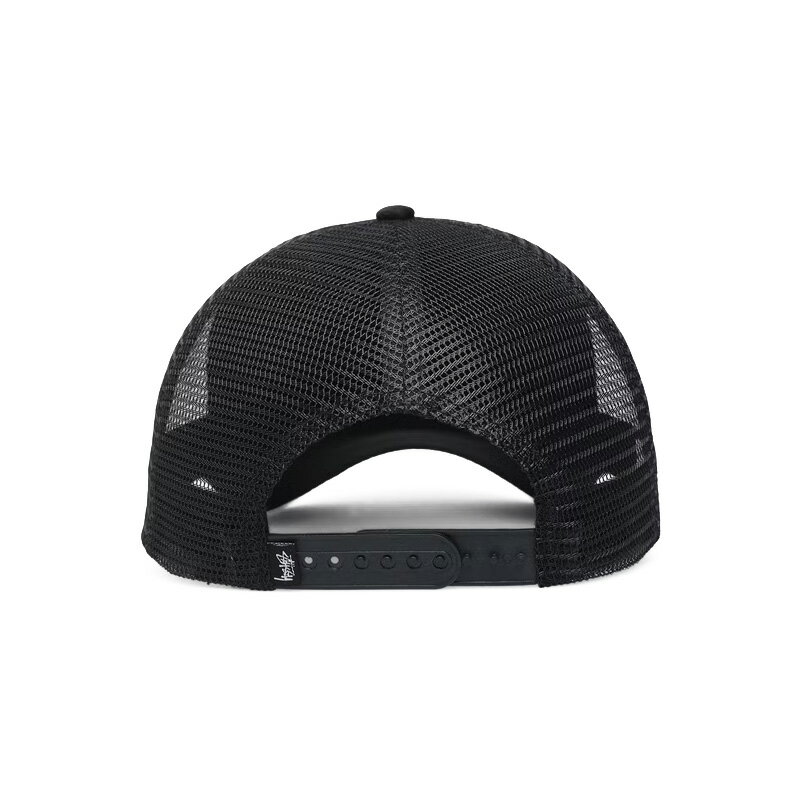 【希少! 大人気! 】 STUSSY (ステューシー）STOCK TRUCKER CAP (ストック トラッカー キャップ) 帽子 ユニセックス メンズ レディース メッシュキャップ 黒 BLACK ( ブラック ) ST713006 BLACK ENDLESS TRIP ENDLESSTRIP エンドレストリップ