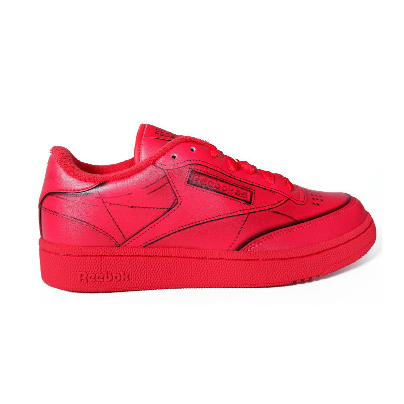 【アウトレット☆訳あり価格商品】Maison Margiela/Reebok (メゾン マルジェラ/リーボック) PROJECT 0 CC TL (CLUB TROMP LEOIL) (プロジェクト0) 牛革 コラボ ユニセックス スニーカー 靴 本革 イタリア製 黒 VECRED/WHITE/BLACK (レッド/ホワイト) H02408