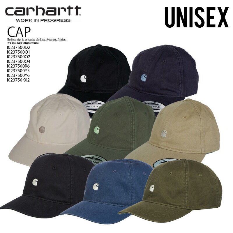 カーハート CARHARTT WIP (カーハート) MADISON LOGO CAP (マディソン ロゴ キャップ) ユニセックス キャップ 帽子 ウォッシュ加工 I023750 0D2 (ブラック) 0O1(ネイビー) 0O2 (ナチュラル) 0O4 (カーキ) 0R6 (ベージュ) 0Y5(SEAWEED/WAX) 0Y6(STORM BLUE/WAX) K02(BLACK/WAX) dpd