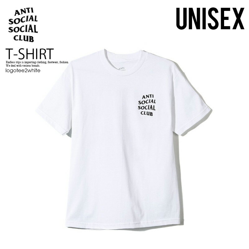 ANTI SOCIAL SOCIAL CLUB (アンチソーシャルソーシャルクラブ) LOGO TEE 2 ロゴ Tシャツ 半袖 半袖Tシャツ WHITE (ホワイト) logotee2white エンドレストリップ ENDLESSTRIP dpd