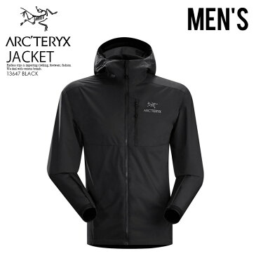 楽天スーパーSALE！【希少! 大人気! メンズ ジャケット】 ARC'TERYX (アークテリクス) SQUAMISH HOODY MEN'S (スコーミッシュ フーディー) 登山 アウトドア レインウエア アウター BLACK (ブラック) 13647 アスレジャー スポーツミックス ENDLESS TRIP