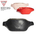 【日本未入荷! 海外限定!】 GUESS (FACTORY) ゲス ファクトリー WOMENS GYM EMBOSSED LOGO WAIST PACK (エンボス ロゴ ウエスト バッグ) ショルダーバック ボディバッグ クロスバック BLACK (ブラック) BLUSH(ピンク) RED(レッド) POPPING PINK(濃いピンク) 18GF-090 dpd-3