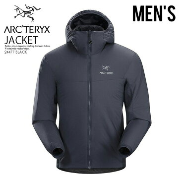 【希少! 大人気! メンズ ジャケット】 ARC'TERYX (アークテリクス) ATOM LT HOODY MEN'S (アトム LT フーディー) 登山 アウトドア レインウエア BLACK (ブラック) 24477 アスレジャー スポーツミックス ENDLESS TRIP ENDLESSTRIP エンドレストリップ