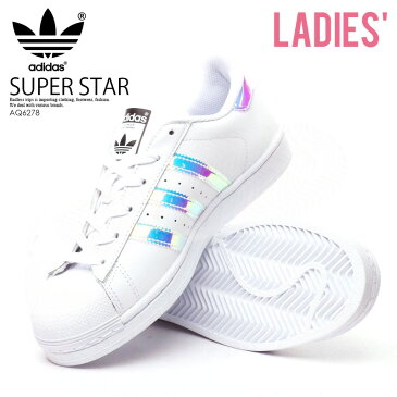 【希少!】【レディースサイズ】 adidas ORIGINALS(アディダス) SUPERSTAR J (スーパースター) レディース シューズ スニーカー FTWWHT/FTWWHT/METSIL(ホワイト/メタリックシルバー) (AQ6278)【外箱ダメージあり】 dpd-2