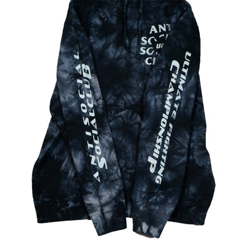 ANTI SOCIAL SOCIAL CLUB/UFC (アンチ ソーシャル ソーシャル クラブ/UFC) ASSC X UFC ULTIMATUM HOODIE (アルティメイタム フーディー) ユニセックス メンズ パーカー フーディー オクタゴン MMA 総合格闘技 カジュアル ストリート BLACK ブラック ASSC23UFCHD06 dpd-2