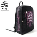 【希少!入手困難!】ANTI SOCIAL SOCIAL CLUB (アンチソーシャルソーシャルクラブ) BROKEN BLACK BACKPACK (ブロークン ブラック バックパック) BLACK(ブラック) リュック デイバッグ エンドレストリップ