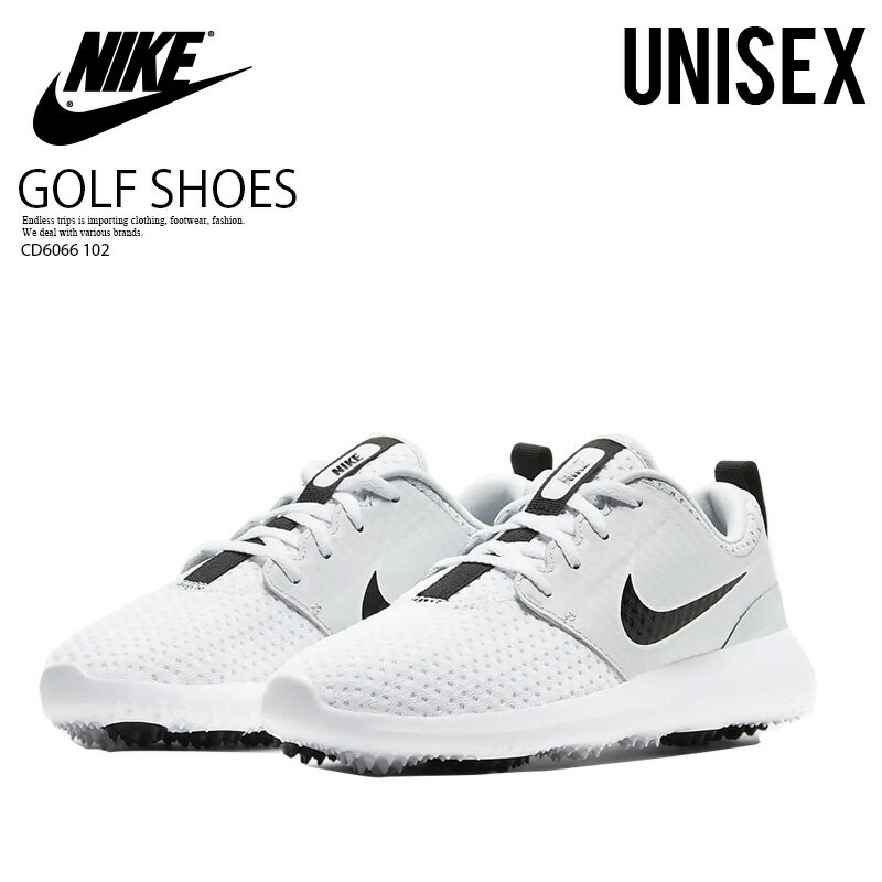 NIKE ナイキ スパイクレス ゴルフシューズ WMNS ROSHE G (ローシ ジー) WOMENS GOLF SHOES WHITE/BLAC...