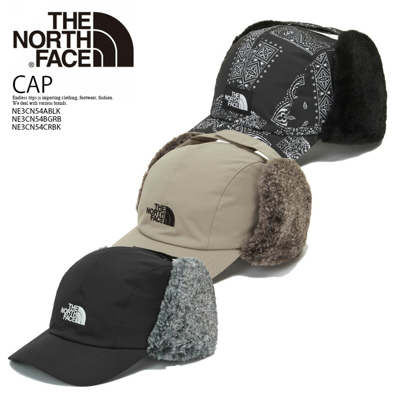 日本未入荷 モデル THE NORTH FACE (ザ ノースフェイス) Korea Line 韓国ライン DRYVENT EARMUFF CAP (ドライヴェント イヤーマフ キャップ) イヤーマフ付キャップ 帽子 飛行帽 ユニセックスNE3CN54ABLK (ブラック) NE3CN54BGRB (ベージュ) NE3CN54CRBK (ペイズリー柄) dpd