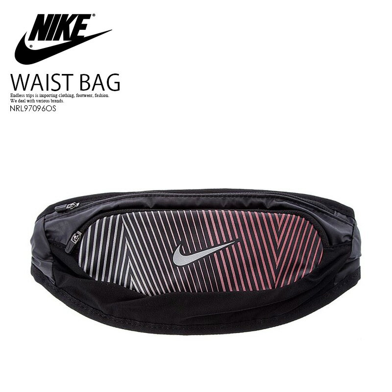 楽天スーパーSALE！【日本未入荷! 海外限定!】NIKE (ナイキ) FLASH LARGE CAPACITY WAISTPACK (フラッシュ ラージ キャパシティ ウエストパック) メンズ レディース ボディバッグ ウエストバッグ BLACK/CRIMSON (ブラック クリムソン) NRL97096OS エンドレストリップ dpd-2