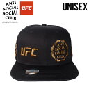 ANTI SOCIAL SOCIAL CLUB/UFC (A` \[V \[V Nu/UFC) ASSC X UFC SELF-TITLED CAP (Zt^Cg Lbv) jZbNX Y fB[X Xq MMA iZ JWA Xg[g qbvzbv XP[^[ BLACK ubN ASSC23UFCHW01OS dpd