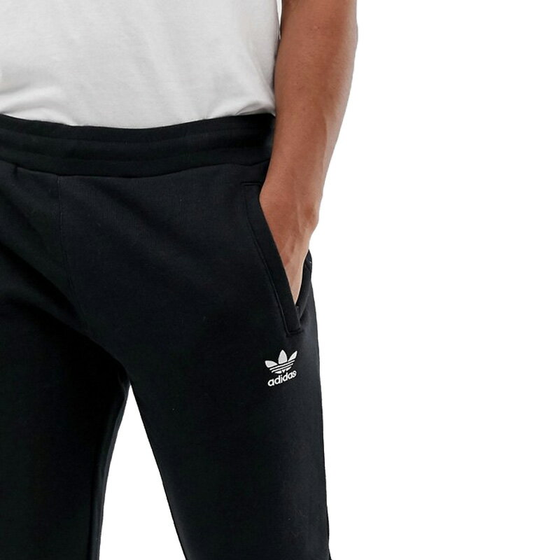 お買い物マラソン！【大人気! 希少! メンズ パンツ】 adidas (アディダス) TREFOIL PANTS (TREFOIL PANT) (トレフォイル パンツ) MENS メンズ パンツ スキニーパンツ スキニージャージ ジョガーパンツ BLACK (ブラック) DV1574 アスレジャー スポーツミックス dpd