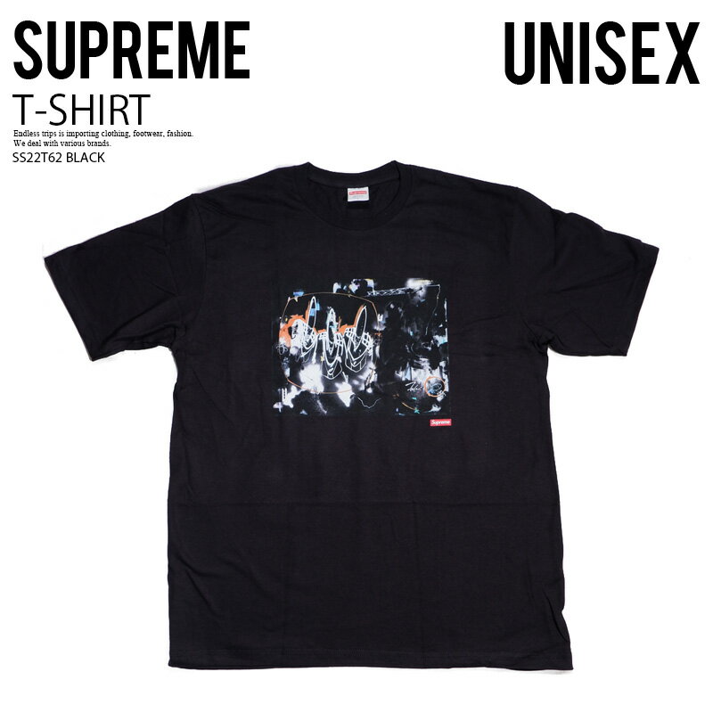 【日本未入荷!希少!ユニセックス】 Supreme (シュプリーム) FUTURA TEE フーツラ Tシャツ 半袖 トップス 半袖 カットソー メンズ コットンTシャツ BLACK (ブラック) SS22T62 BLACK