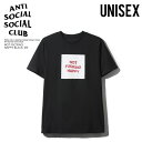 ANTI SOCIAL SOCIAL CLUB (アンチソーシャルソーシャルクラブ) NOT FUCKING HAPPY BLACK TEE (ノット ファッキング ハッピー ブラック T) Tシャツ 半袖 半袖Tシャツ BLACK (ブラック) エンドレストリップ ENDLESSTRIP dpd-4