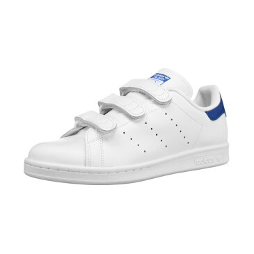 【希少! 大人気! ユニセックス サイズ】 adidas (アディダス) STAN SMITH (スタン スミス) ベルクロ メンズ レディース スニーカー FTWWHT/FTWWHT/CROYAL (ホワイト/ブルー) S80042 ENDLESS TRIP エンドレストリップ