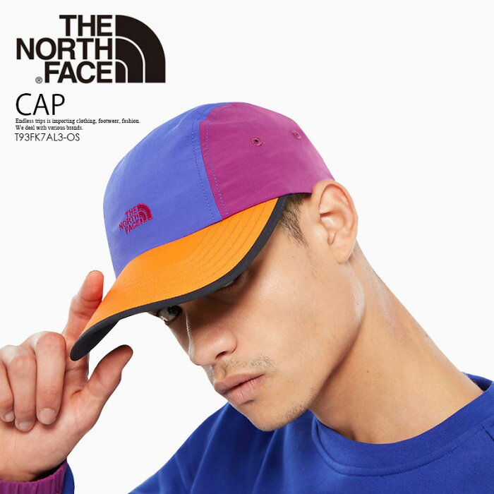 【日本未入荷！入手困難!】THE NORTH FACE (ノースフェイス) '92 RETRO RAGE BALL CAP (レトロ レージ ボール キャップ) 帽子 小物 ナイロン キャップ メンズ レディース AZTEC BLUE/PERSIAN ORANGE (ブルー オレンジ) T93FK7AL3-OS エンドレストリップ dpd-2