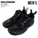 SALOMON (サロモン) ACS PRO メンズ ローカット スニーカー シューズ 高性能 軽量 テクニカル フットウェア デイリーユース タウンユース 普段使い アウトドア トレイル ランニング スポーツ BLACK/BLACK/BLACK (オール ブラック) 471798 n-pd