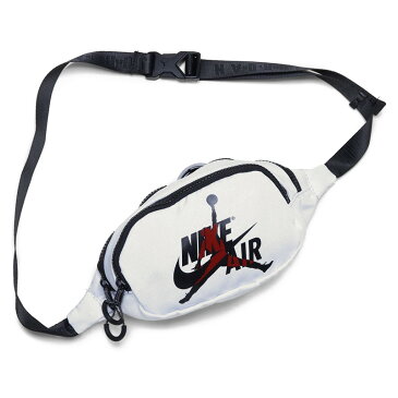 【大人気! 入手困難!】NIKE (ナイキ) JORDAN CLASSICS CROSSBODY BAG (ジョーダン クラッシクス クロスボディ バッグ) メンズ レディース ウエストバッグ ボディバッグ ショルダーバッグ WHT/GYM RED(ホワイトレッドブラック) 9A0260 WR2 ENDLESS TRIP
