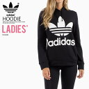 【大人気 希少 レディース サイズ】 adidas (アディダス) WOMENS TREFOIL HOODIE ( トレフォイル フーディー ) パーカー ロゴ プルオーバー BLACK ( ブラック ) CE2408 ENDLESSTRIP dpd-4