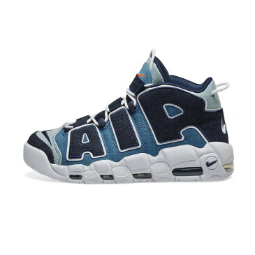 【希少! 入手困難! メンズ】 NIKE（ナイキ）AIR MORE UPTEMPO 96 QS DENIM (エア モア アップテンポ デニム) モアテン メンズスニーカー スニーカー WHITE/OBSIDIAN-TOTAL ORANGE (デニム/ホワイト) ブルー インディゴ CJ6125 100 エンドレストリップ ENDLESSTRIP