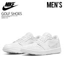 NIKE AIR JORDAN 1 LOW GOLF TRIPLE WHITE (エアジョーダン1 ロー) メンズ スパイクレス ゴルフシューズ WHITE/WHITE (ホワイト) DD9315-101 DD9315 101 dpd