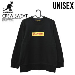 カンゴール トレーナー メンズ 【希少! 入手困難!】 KANGOL (カンゴール) POP LOGO CREW SWEAT (ポップ ロゴ クルー スウェット) メンズ レディース ユニセックス スウェットシャツ トレーナー LCK0048 BLACK (ブラック) dpd-4