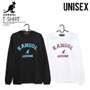 【希少! 大人気!】KANGOL (カンゴール) COLLEGE LETTER L/S TEE (カレッジ レター ロングスリーブ Tシャツ) トップス ロンT メンズ レディース ユニセックス メンズモデル LCT0041 BLACK (ブラック) LCT0041 WHITE(ホワイト) dpd-4