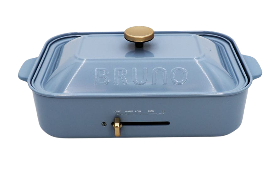 【国内正規品】【500円クーポン発行中】BRUNO コンパクトホットプレート [ サックスブルー / 本体＆2種プレート] BOE021-SBL【全国送料無料 年中無休】【個数制限無・大量購入受付中】