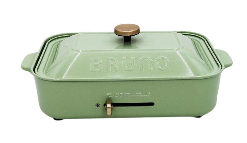 【国内正規品】【500円クーポン発行中】BRUNO コンパクトホットプレート [ ペールグリーン / 本体＆2種プレート] BOE021-PGR【全国送料無料 3月末入荷】【個数制限無・大量購入受付中】