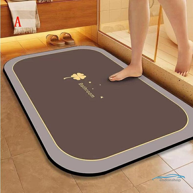 Rakuten - バスマット お風呂 玄関 マット 30x40cm 60×40cm 45x70cm 50X80cm 60X90cm 吸水 速乾 洗濯 干し 滑り止め