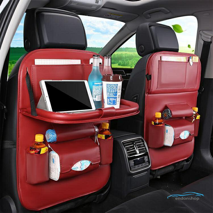 2点セット 車収納 後部座席 シートバッグ シートポケット カー用品 車載 小物入れ マルチポケット 大容量 ホルダー 車用収納バッグ