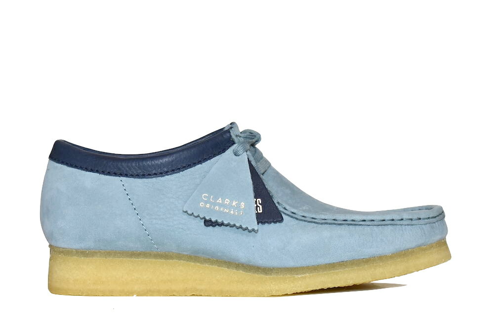 【送料無料】CLARKS ORIGINALS WALLABEE SAGE NUBUCK クラークス ワラビー セージ ヌバック スエード ブーツ シューズ スニーカー ギフト メンズ ブルー