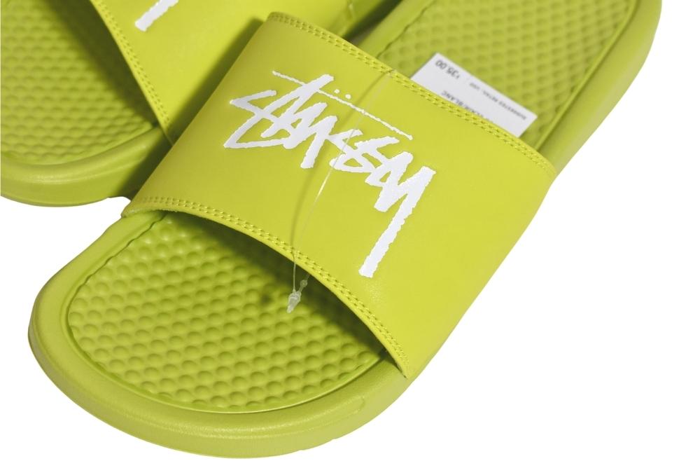 【送料無料】US9 27CM NIKE BENASSI SANDAL STUSSY BRIGHT CACTUS CW2787-300 ナイキ べナッシ サンダル ステューシー スニーカー メンズ レディース ブライトカクタス グリーン 未使用品 新古品 【中古】