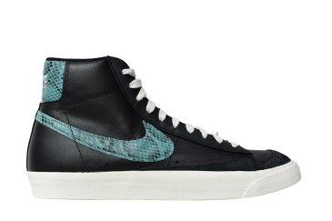 【送料無料】未使用品 28.5CM NIKE BLAZER MID VNTG SNAKE BLACK CI1176-001 ナイキ ブレザー ミッド スネークスキン ブラック レザー スニーカー メンズ 新古品 【中古】