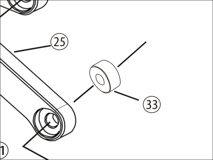 其它 - 【レース専用】 33.COLLAR [バックステップキット(EH650K64R1)：補修部品] バイク