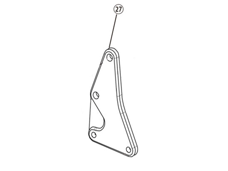 Rakuten - 【レース専用】 27.HEEL STOPPER PLATE RH[バックステップキット(EF650K26J1)：補修部品] バイク