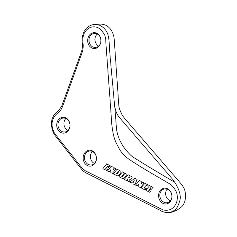 樂天商城 - 【レース専用】HEEL STOPPER PLATE RH バックステップキット 補修部品 バイク