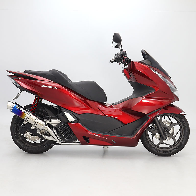 PCX JK05 hi-POWER SPORTS マフラー TYPE R チタン グラデーション