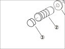 【レース専用】 3.STEP BAR END CAP バックステップキット 補修部品 バイク