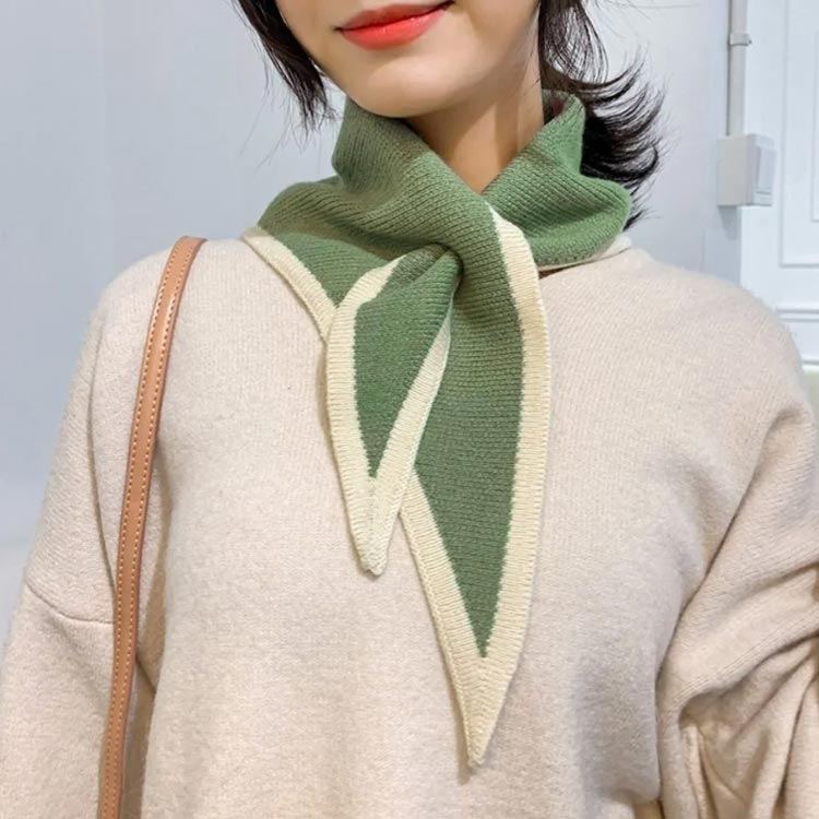 差し込みマフラー ミニマフラー 子供 スカーフ ニット ティペット コンパクト 襟巻...