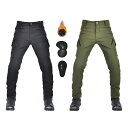 ライディングパンツ 冬用 メンズバイク用パンツ 防寒 ライダースパンツ 裏ボア バイクズボン プロテクター バイク用ウインターパンツ 防水防風 レーシングパンツ...