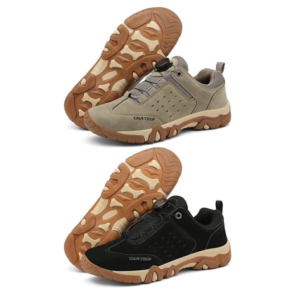 トレッキングシューズ ローカット 防水シューズ 軽量 防滑 登山靴 ハイキングシューズ 24.5cm-27.5cm