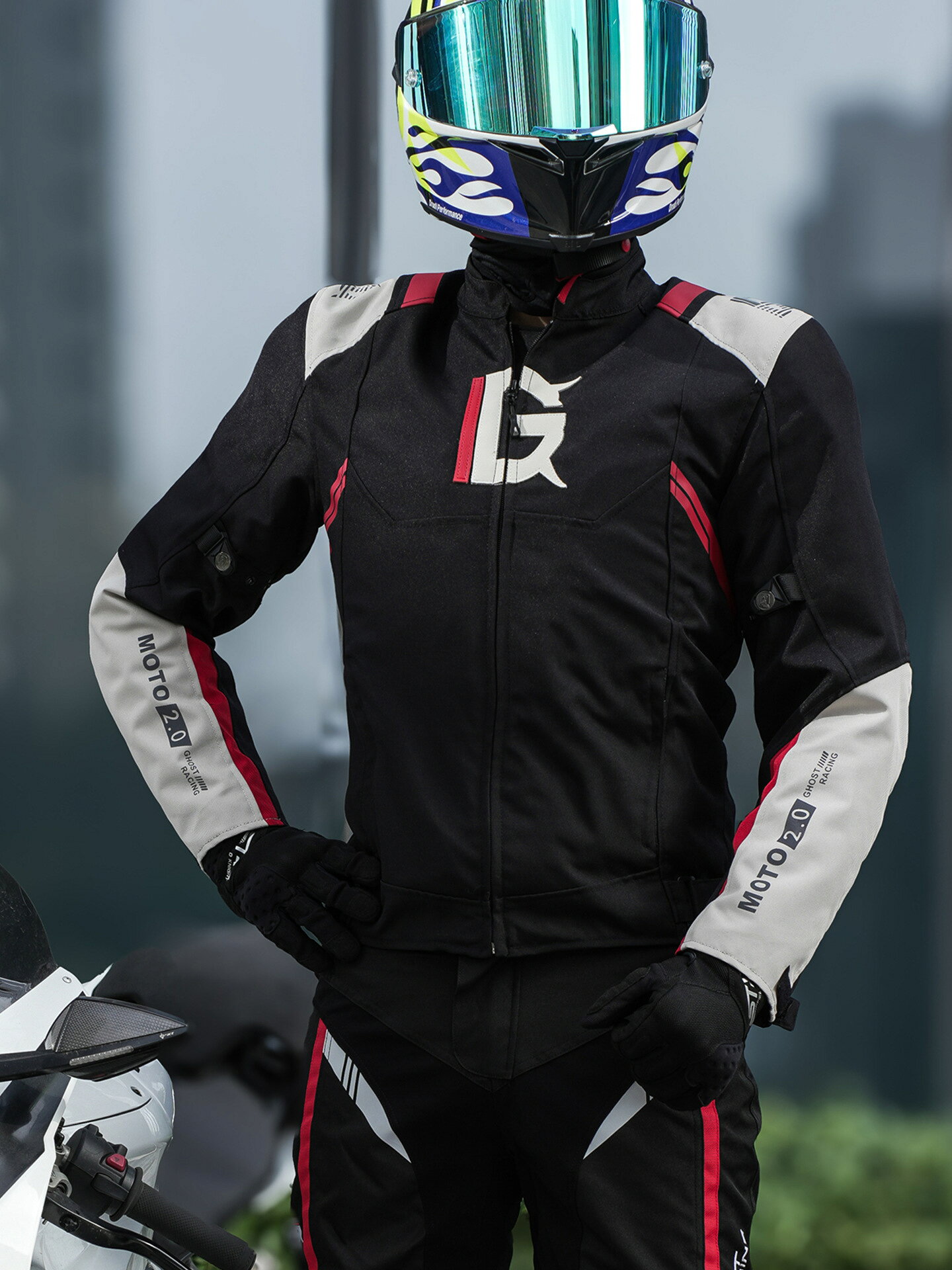メンズバイクジャケット 冬用 ライディングジャケット 防寒ライナー ライダージャ...
