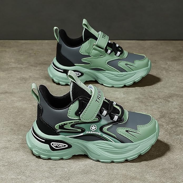 Rakuten - スニーカー キッズ 男の子 子供靴 マジックテープ 幅広 軽量 柔軟 通気 足育 滑り止め スポーツシューズ 通学履き カジュアルシューズ クッション性 19.0cm-24.5cm