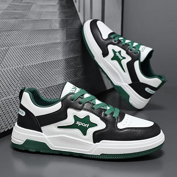 Rakuten - スケボーシューズ ジュニア メンズ レディース ローカット スニーカー カジュアルシューズ カジュアル 軽量 通気性 滑り止め 日常着 24.5cm-27.0cm