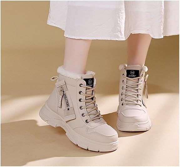 Rakuten - 厚底スニーカー レディース スノーブーツ スノーシューズ 裏起毛 防寒靴 ウォーキングシューズ ウィンターブーツ 防水 防寒 おしゃれ 綿靴 雪靴 美脚 日常 通学 通勤 歩きやすい 22.5cm-25.0cm