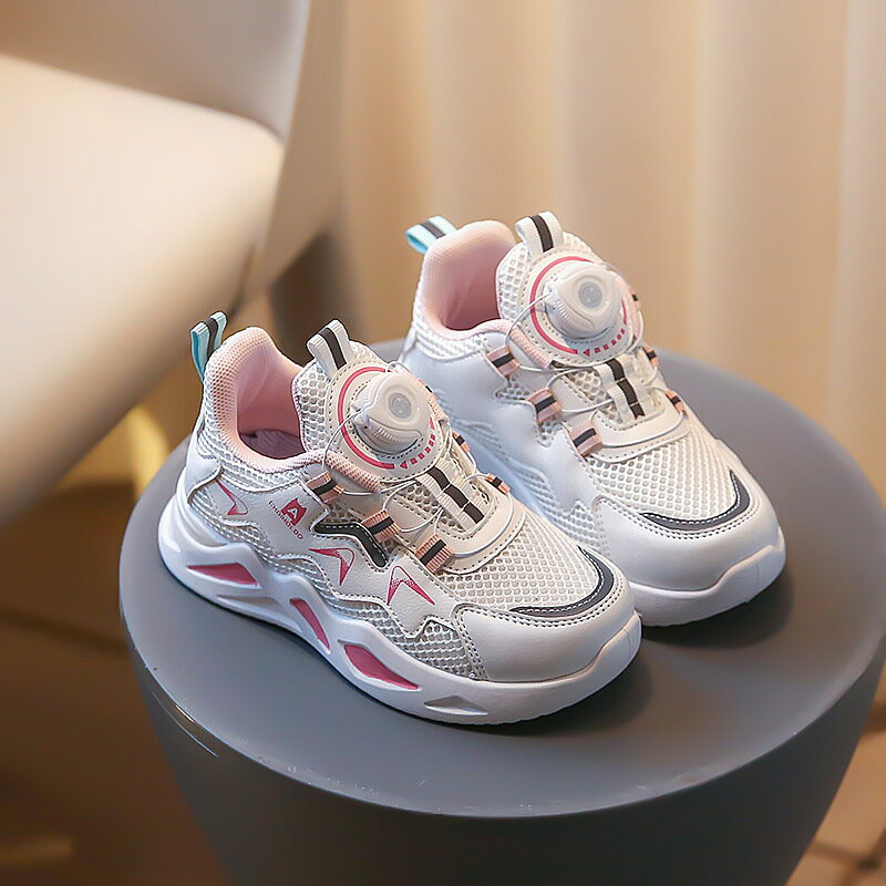 Rakuten - スニーカー キッズ ブーツ ダイヤル式スニーカー ランニングシューズ 子供靴 運動靴 脱ぎ履き 女の子 男の子 通学履き アウトドア 通気 防滑 誕生日 プレゼント 16.0cm-22.5cm