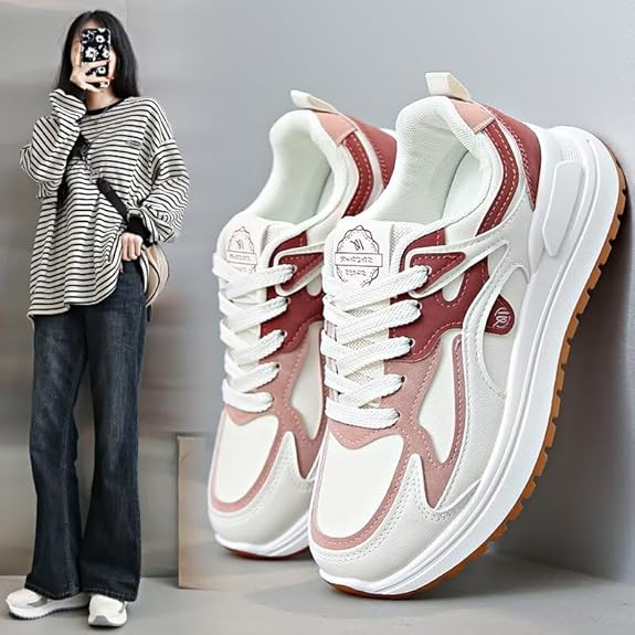 レディース 靴 sneakers for women 中学生の 靴ランキング 歩きやすいスニーカー 履きやすい靴レディース ランニングシューズ レディース うんどうぐつ レディース 厚底 通勤 通学 22.5cm-25.0cm