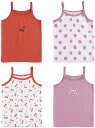 Hapipana 女の子 キャミソール 4点セット 女児 タンクトップ キッズ インナー 綿 通気 春 夏着 インナー ユニコーン(4)